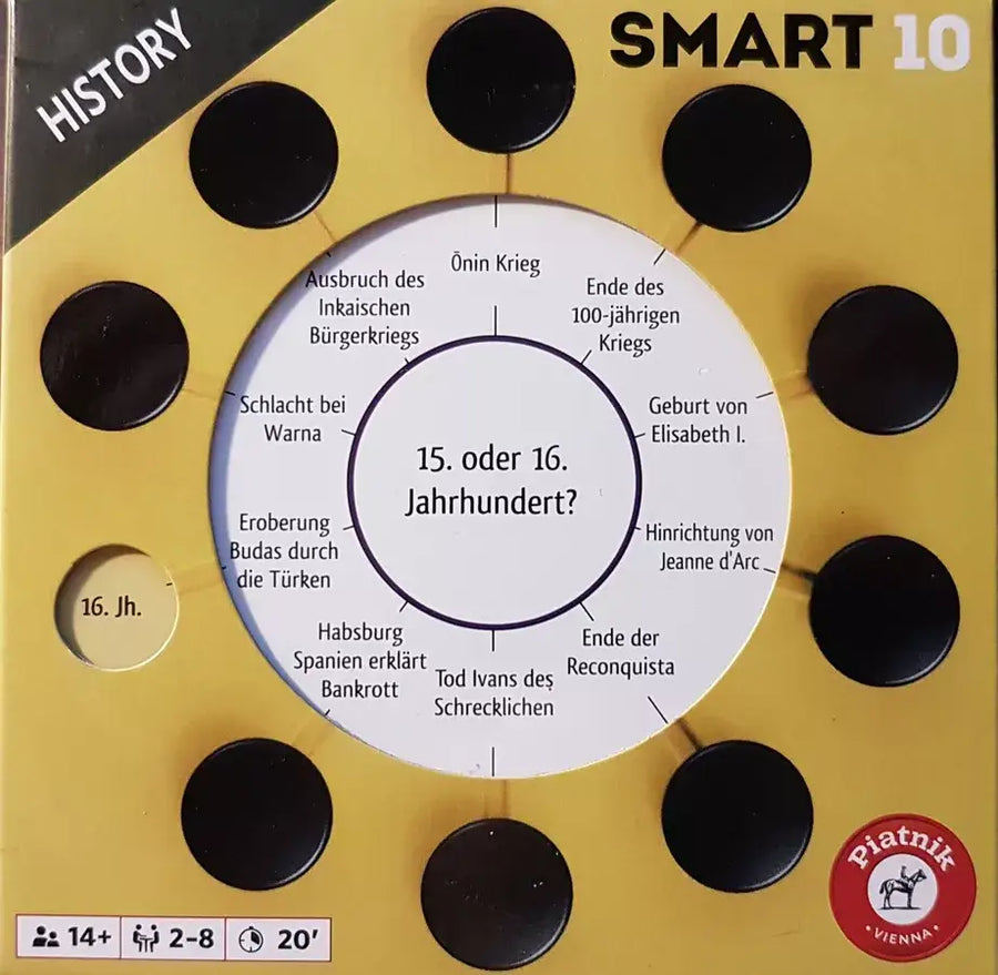 Smart 10: Zusatzfragen - History (DE) - Piatnik - Board Games