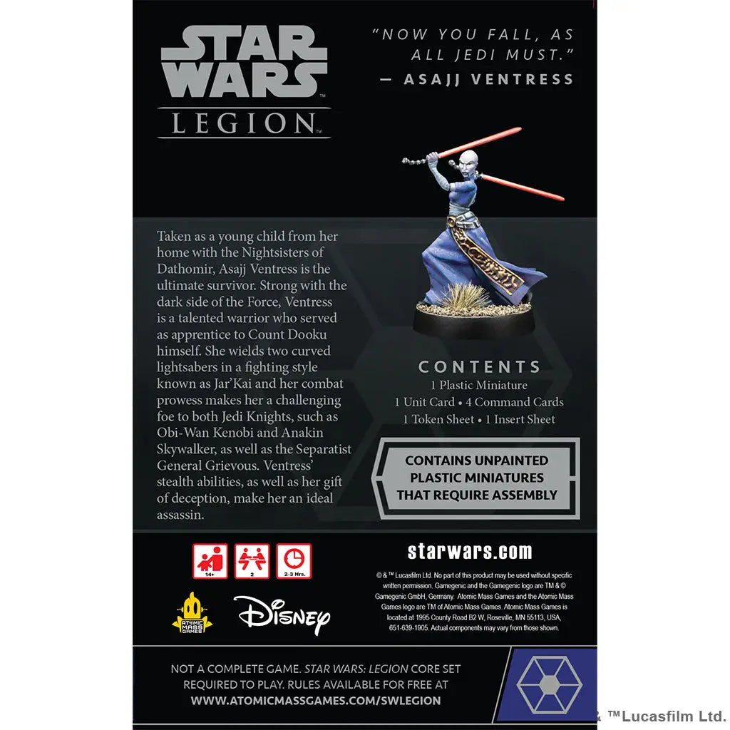 Star Wars: Legion - Asajj Ventress Operative (EN) - Atomic Mass Games - Miniature Games