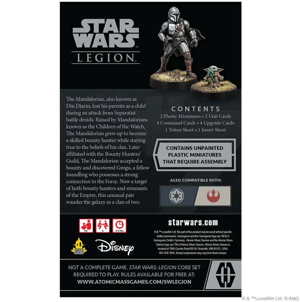 Star Wars: Legion - Din Djarin & Grogu Operative (EN) - Atomic Mass Games - Miniature Games