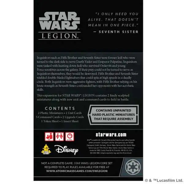 Star Wars: Legion - Fifth Brother and Seventh Sister Operative (EN) - Atomic Mass Games - Miniature Games