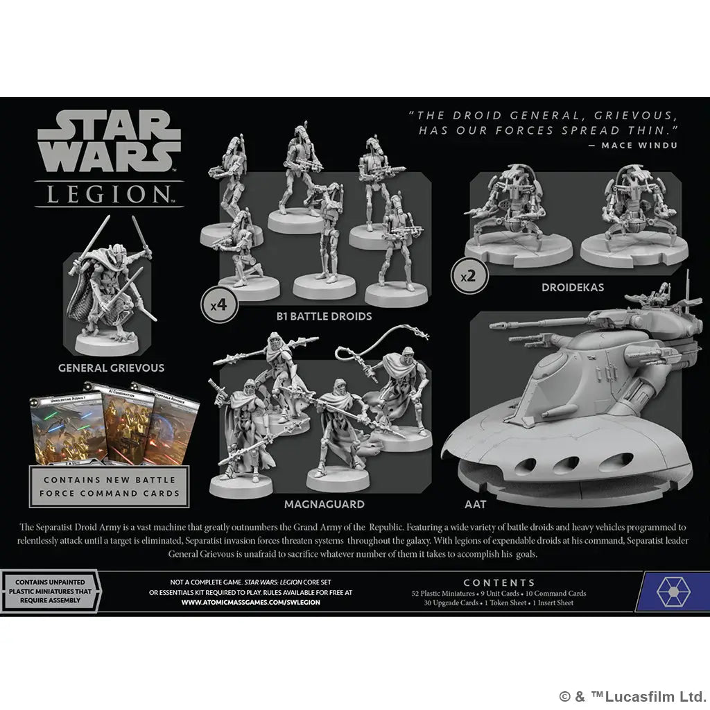 Star Wars: Legion - Separatist Invasion Force (EN) - Atomic Mass Games - Miniature Games