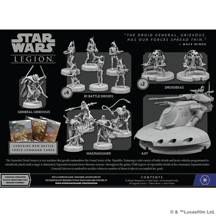 Star Wars: Legion - Separatist Invasion Force (EN) - Atomic Mass Games - Miniature Games