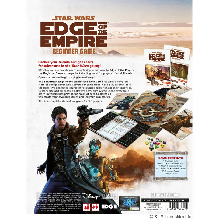 Star Wars RPG: Edge of the Empire - Beginner Game (EN) - Edge Studios - Roleplaying Games