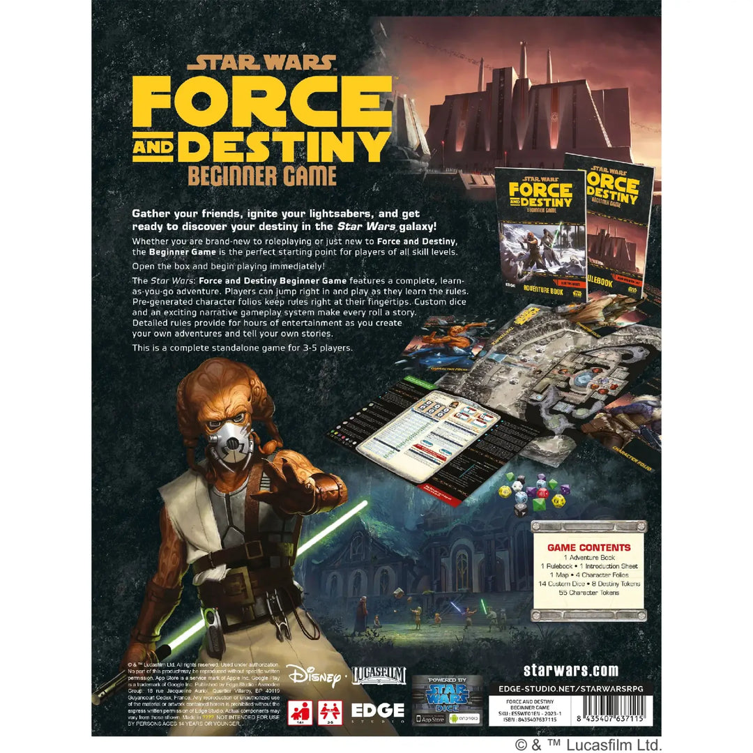 Star Wars RPG: Force and Destiny - Beginner Game (EN) - Edge Studios - Roleplaying Games