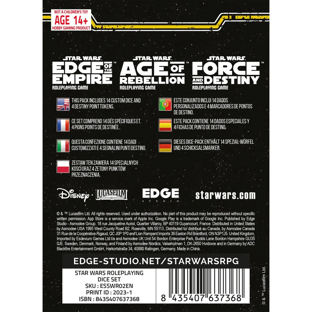 Star Wars RPG: Roleplaying Dice - Edge Studios - Accessories