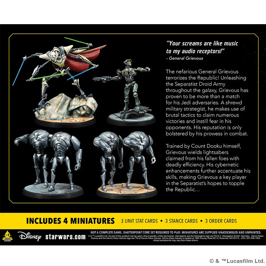 Star Wars: Shatterpoint - General Grievous Squad (EN/DE/FR/SP) - Atomic Mass Games - Miniature Games