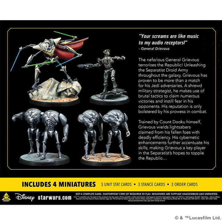 Star Wars: Shatterpoint - General Grievous Squad (EN/DE/FR/SP) - Atomic Mass Games - Miniature Games