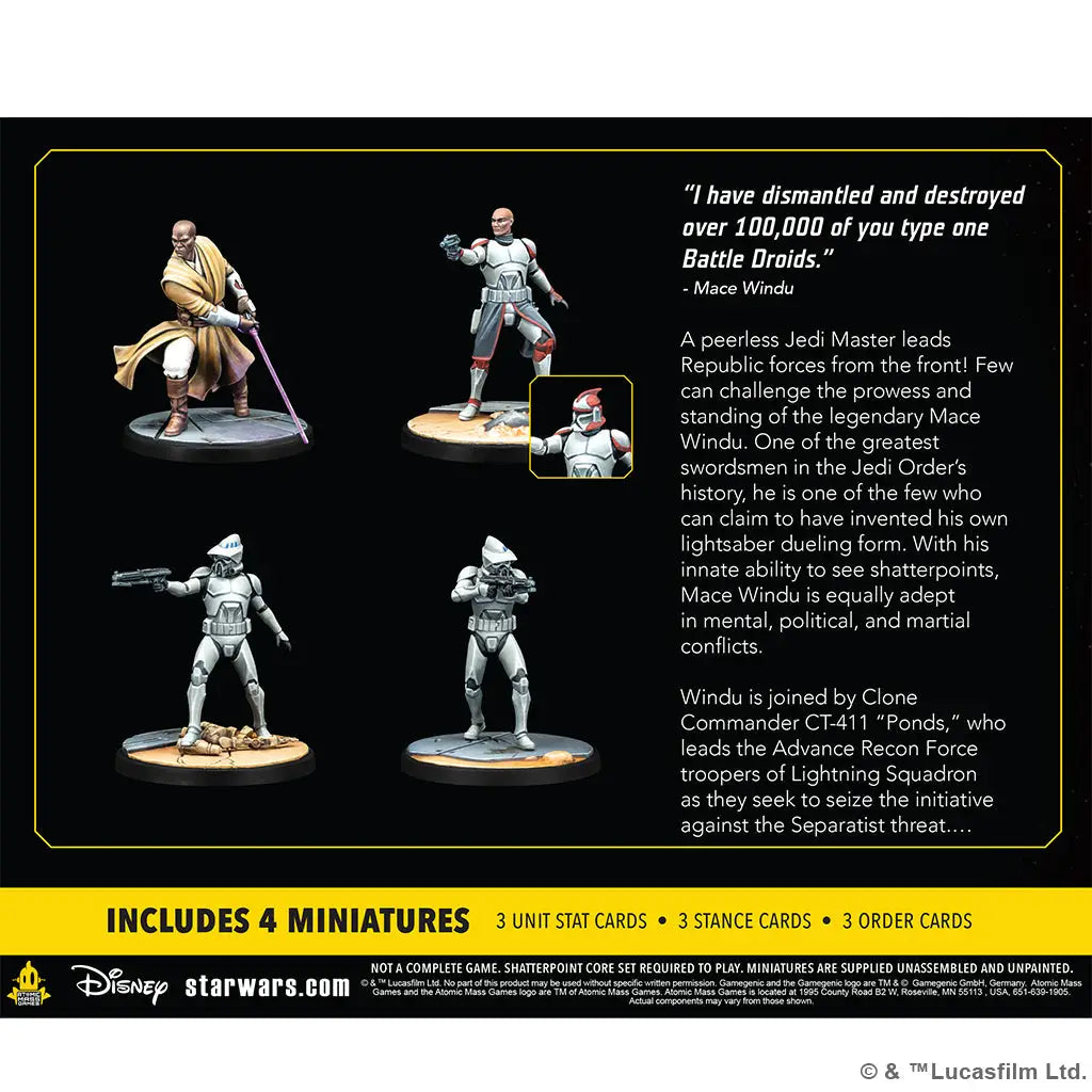 Star Wars: Shatterpoint - Mace Windu Squad (EN/DE/FR/SP) - Atomic Mass Games - Miniature Games