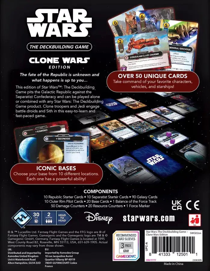 Star Wars: The Deckbuilding Game - The Clone Wars (EN) - Fantasy Flight Games - Board Game