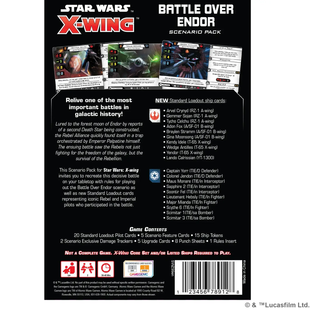 Star Wars X-Wing: Second Edition - Battle over Endor (EN) - Fantasy Flight Games - Miniature Games