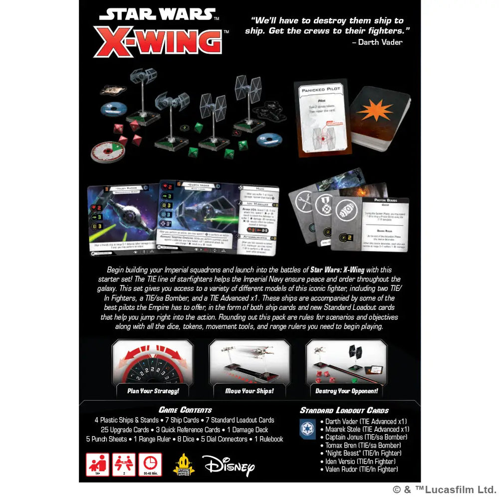 Star Wars X-Wing: Second Edition - Galactic Empire Squadron Starter Pack (EN) - Fantasy Flight Games - Miniature Games