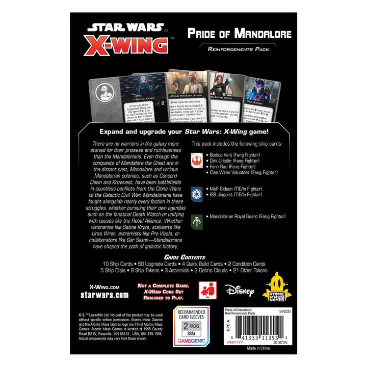 Star Wars X-Wing: Second Edition - Pride of Mandalore Card Pack (EN) - Atomic Mass Games - Miniature Games