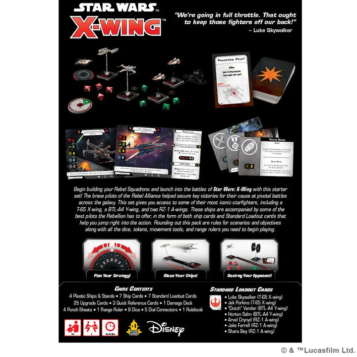 Star Wars X-Wing: Second Edition - Rebel Alliance Squadron Starter Pack (EN) - Fantasy Flight Games - Miniature Games