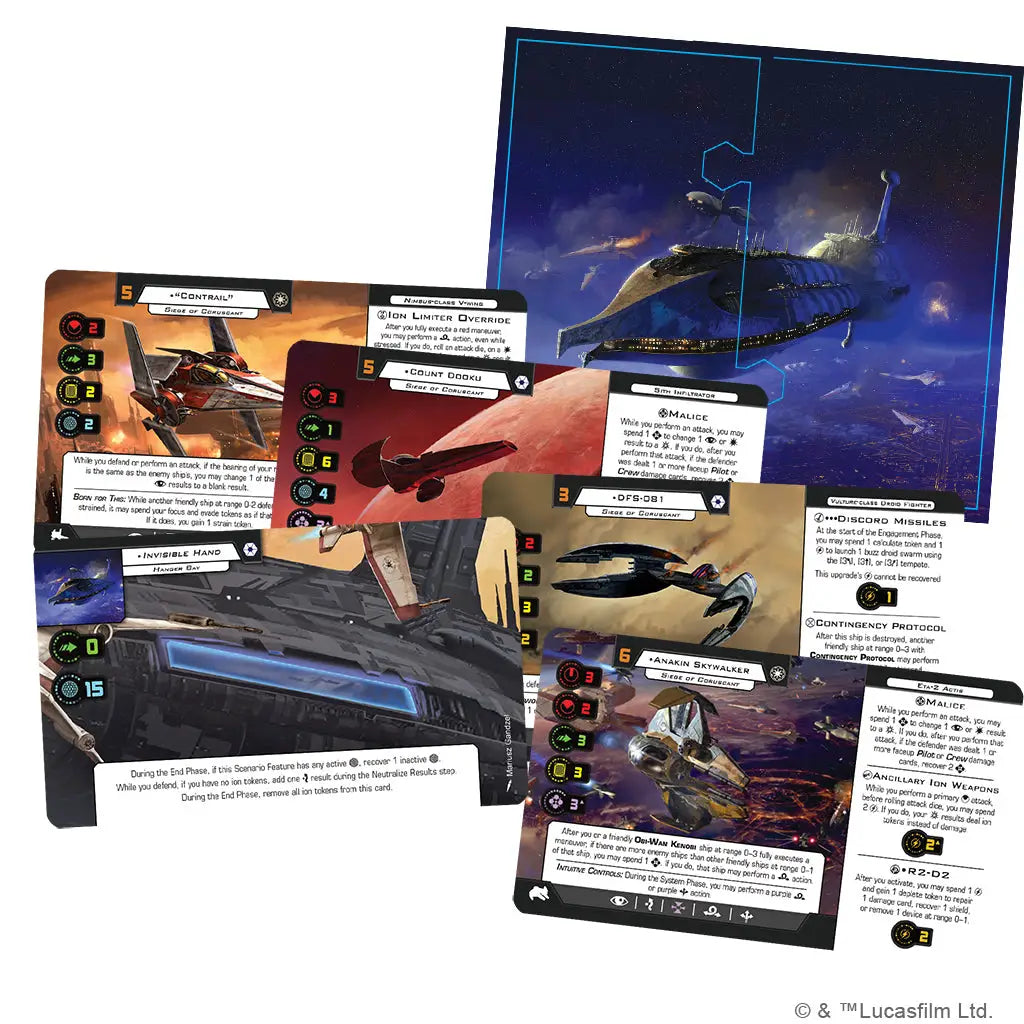 Star Wars X-Wing: Second Edition - Siege of Coruscant (EN) - Atomic Mass Games - Miniature Games