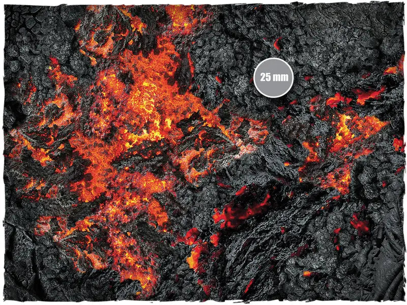 Terrain Mat: 4’ x 4’ (122 x 122 cm) Realm of Fire Mousemat - Deep Cut Studio - Accessories