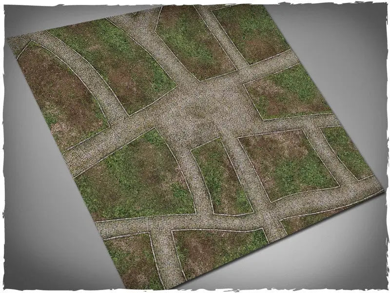 Terrain Mat: Cobblestone Streets Mouse Mat (91.5 x 91.5 cm) 3’ x 3’ - Deep Cut Studio - Accessories