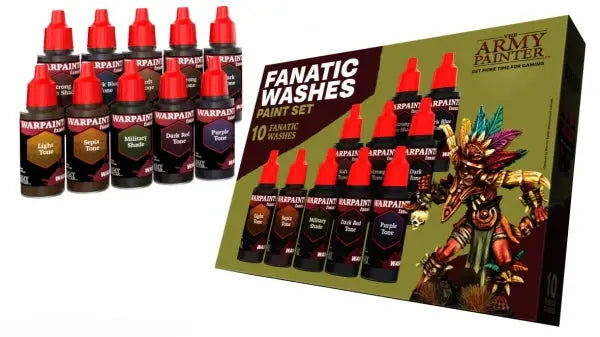 The Army Painter: Warpaints - Fanatic - Washes Paint Set - The Army Painter - Accessories