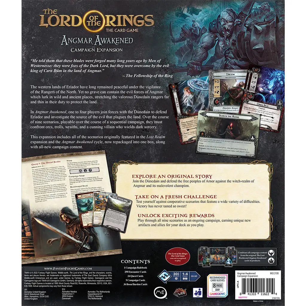 The Lord of the Rings: The Card Game - Angmar Awakened Campaign (EN) - Fantasy Flight Games - Card Games