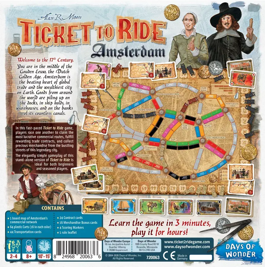 Ticket to Ride: Amsterdam (EN) - Days of Wonder - Board Games