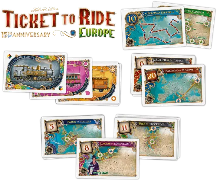 Ticket to Ride: Europe - 15th Anniversary (EN) - Days of Wonder - Board Games