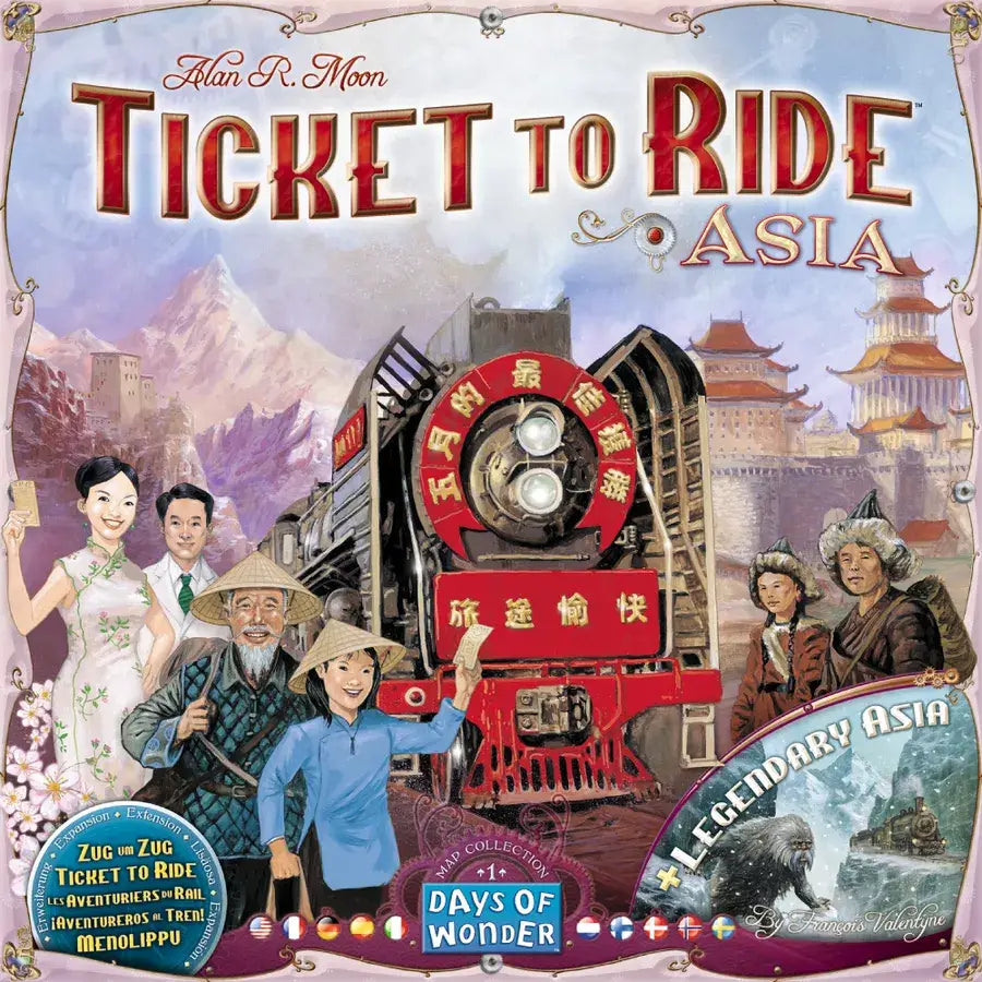 Ticket to Ride: Map Collection Volume 1 - Asia & Legendary Asia (EN/DE/FR) - Days of Wonder - Board Game