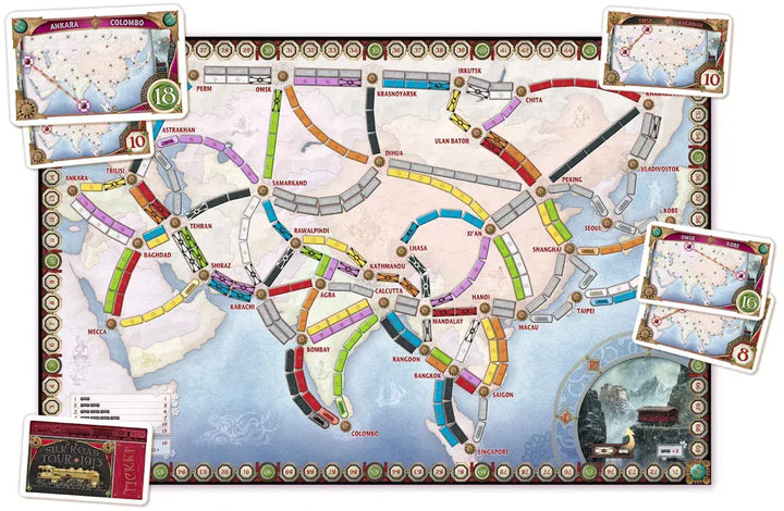 Ticket to Ride: Map Collection Volume 1 - Asia & Legendary Asia (EN/DE/FR) - Days of Wonder - Board Game