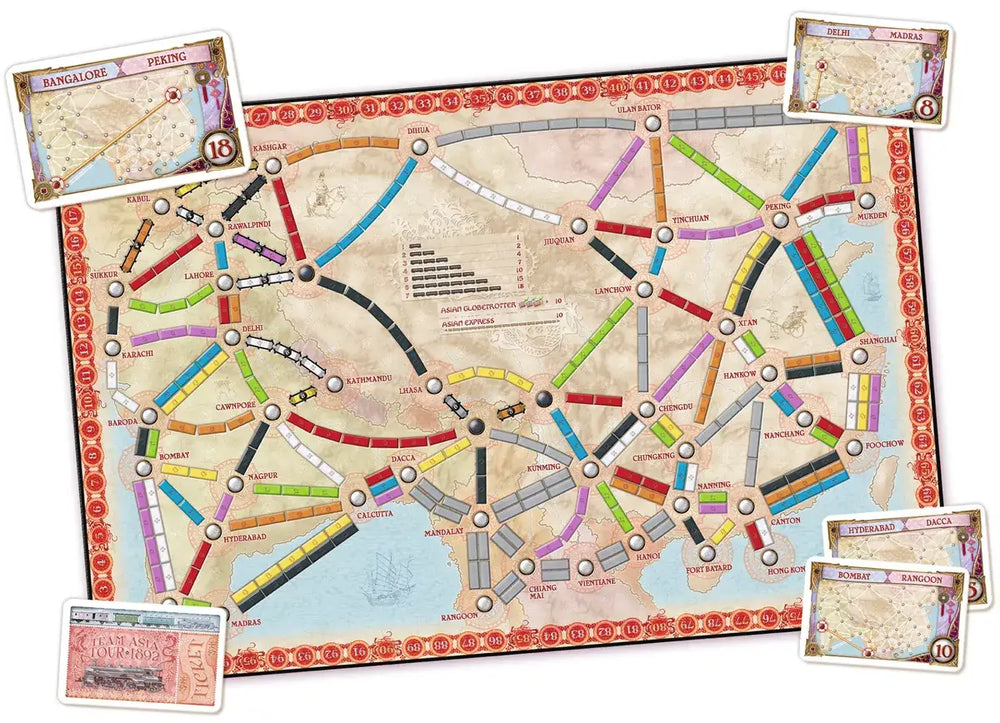 Ticket to Ride: Map Collection Volume 1 - Asia & Legendary Asia (EN/DE/FR) - Days of Wonder - Board Game