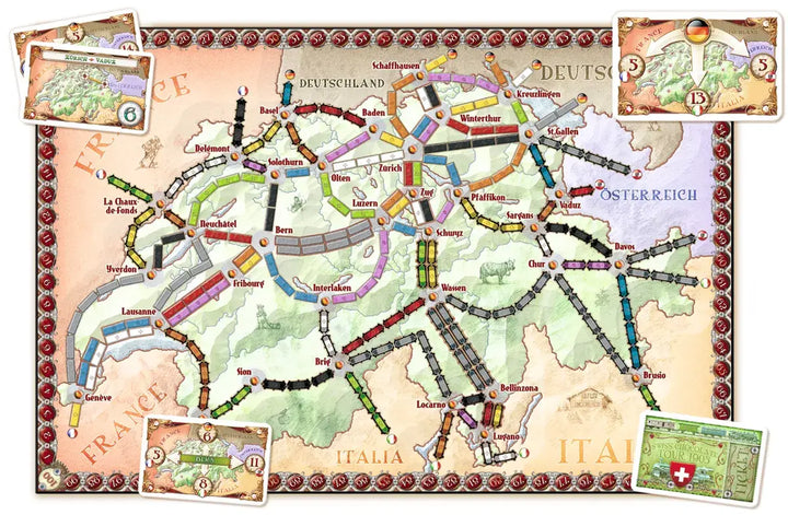 Ticket to Ride: Map Collection Volume 2 - India & Switzerland (EN/DE/FR) - Days of Wonder - Board Game