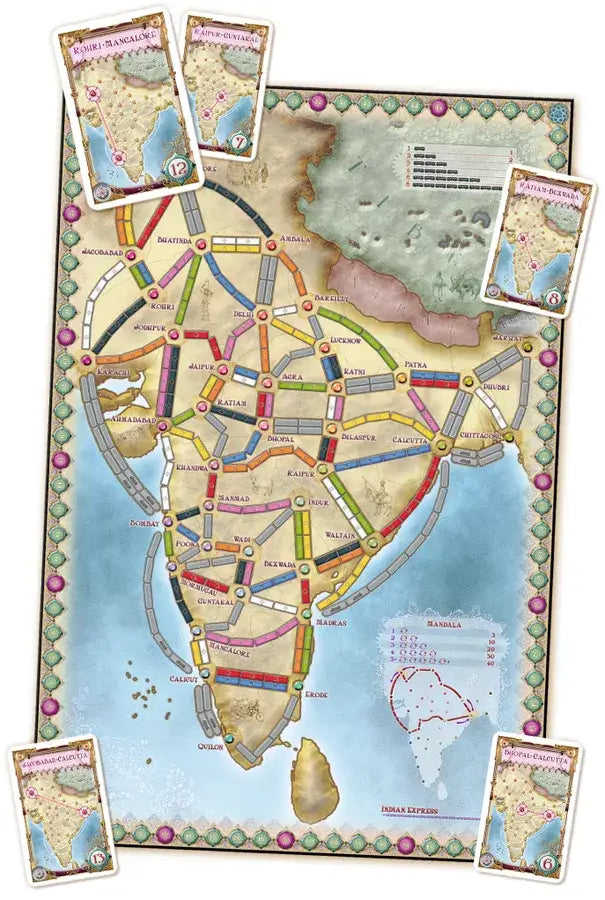 Ticket to Ride: Map Collection Volume 2 - India & Switzerland (EN/DE/FR) - Days of Wonder - Board Game