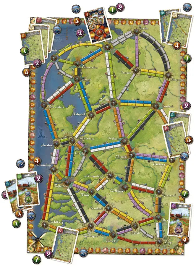 Ticket to Ride: Map Collection Volume 4 - Nederland (EN/DE/FR) - Days of Wonder - Board Game