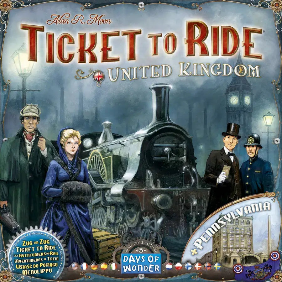 Ticket to Ride: Map Collection Volume 5 - United Kingdom & Pennsylvania (EN/DE/FR) - Days of Wonder - Board Game