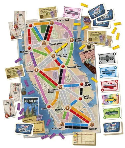 Ticket to Ride: New York (EN) - Days of Wonder - Board Games