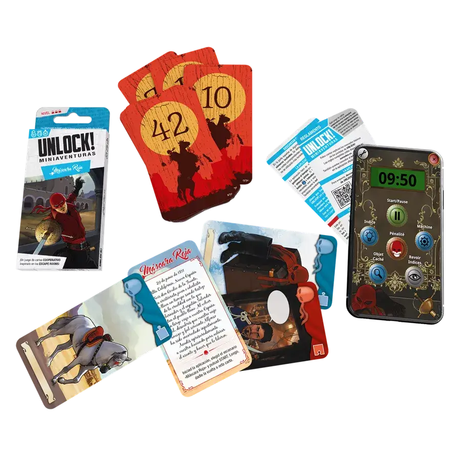 Unlock!: Short Adventures - Red Mask (EN) - Space Cowboys - Board Games