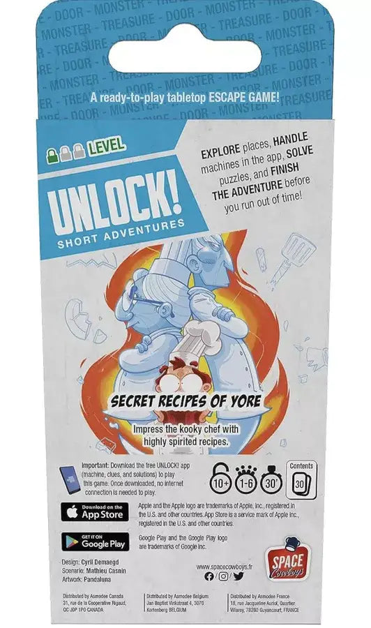 Unlock!: Short Adventures - Secret Recipes of Yore (EN) - Space Cowboys - Board Games