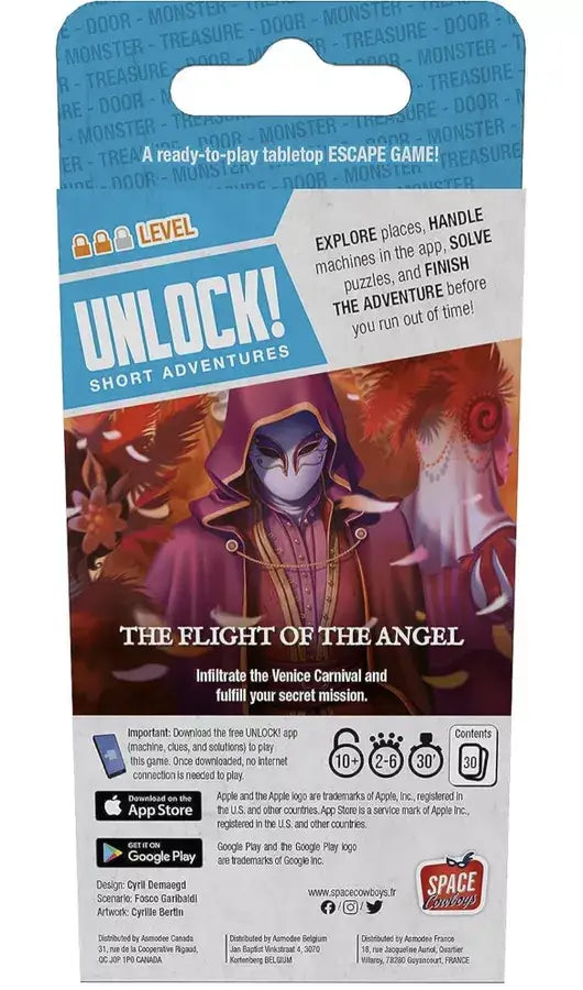 Unlock!: Short Adventures - The Flight of the Angel (EN) - Space Cowboys - Board Games