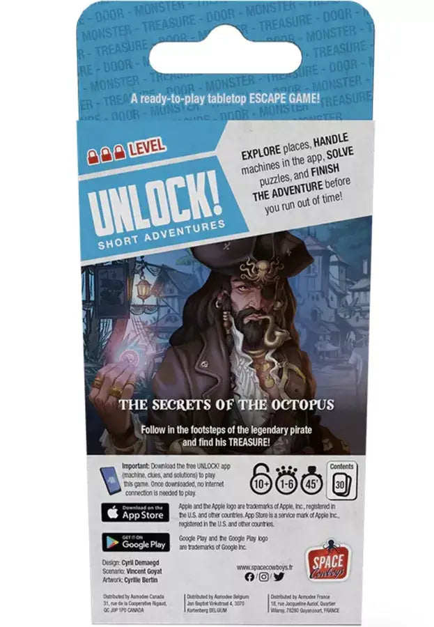 Unlock!: Short Adventures - The Secrets of the Octopus (EN) - Space Cowboys - Board Games