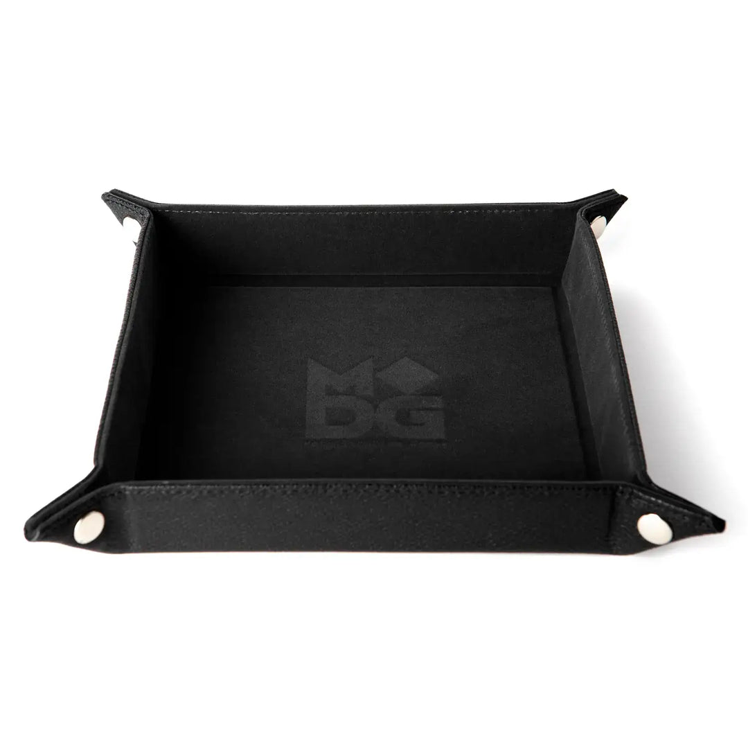 Velvet Dice Tray with Leather Backing: Black - FanRoll - Accessories