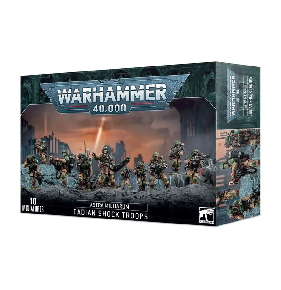 Warhammer 40K: Astra Militarum - Cadian Shock Troops - Games Workshop - Miniature Games