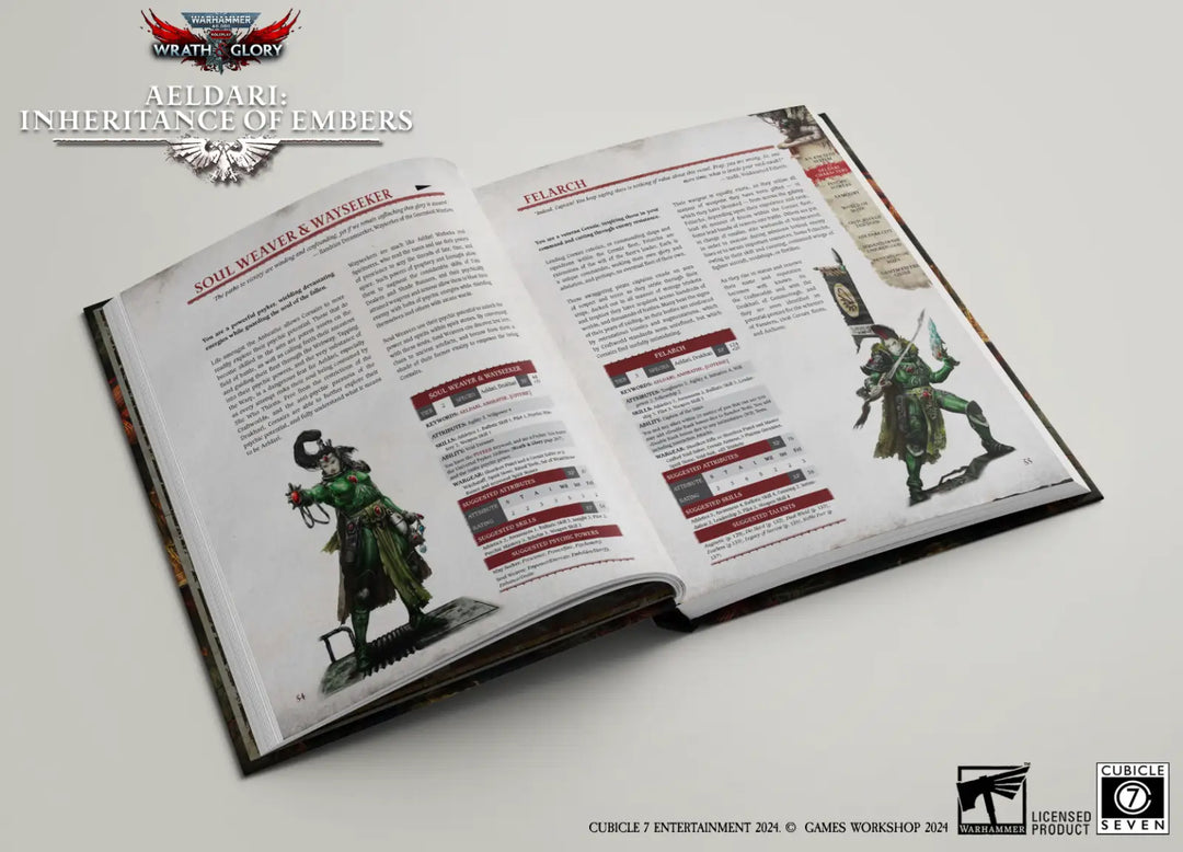 Warhammer 40K: Wrath & Glory RPG - Aeldari - Inheritance of Embers (EN) - Cubicle Seven - Roleplaying Games