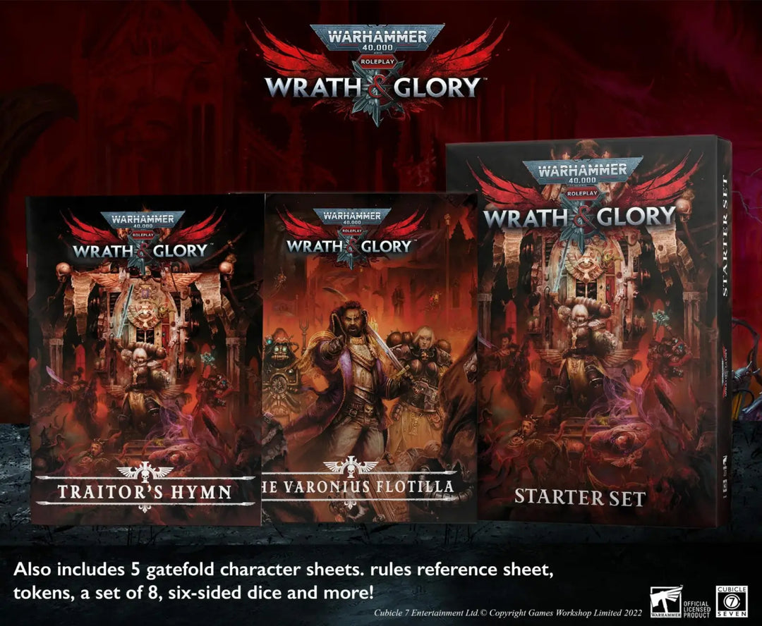 Warhammer 40K: Wrath & Glory RPG - Starter Set (EN) - Cubicle Seven - Roleplaying Games