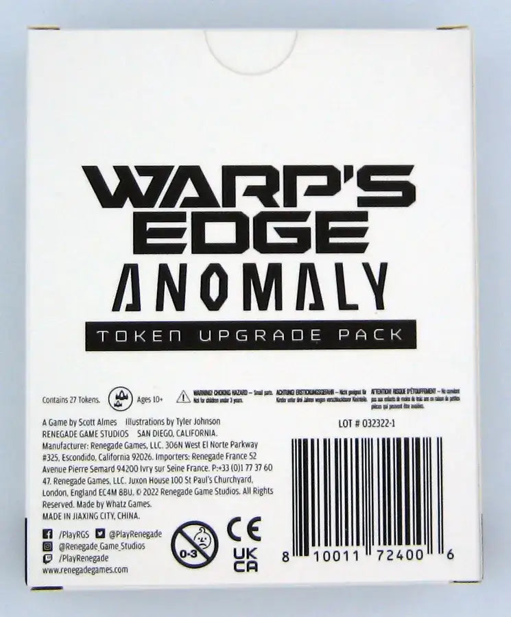 Warps Edge: Anomaly - Token Upgrade Pack (EN) - Renegade Game Studios - Board Games