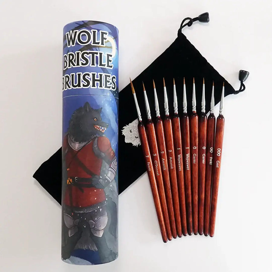 Wolf Bristle: Brush Set (10 Pieces) - Chronicle Cards - Accessories