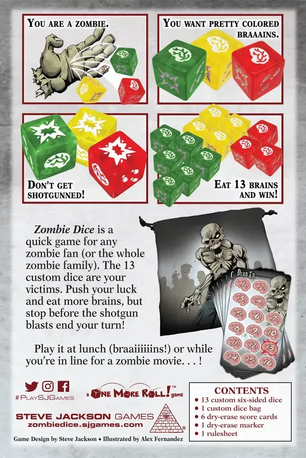 Zombie Dice Deluxe -10th Anniversary (EN) - Steve Jackson Games - Board Games