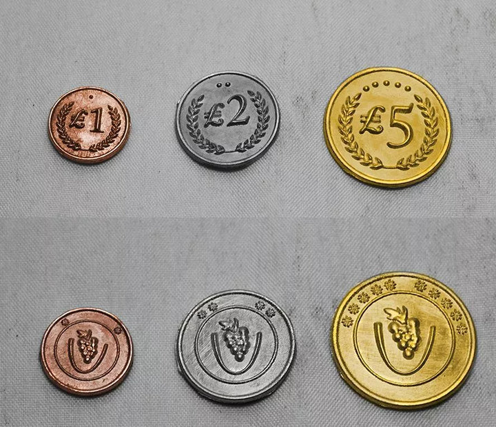 Viticulture: Metal Lira Coins - Stonemaier Games - Accessories